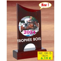 Trophée BOIS : Réf. 138-15 - 18 cm